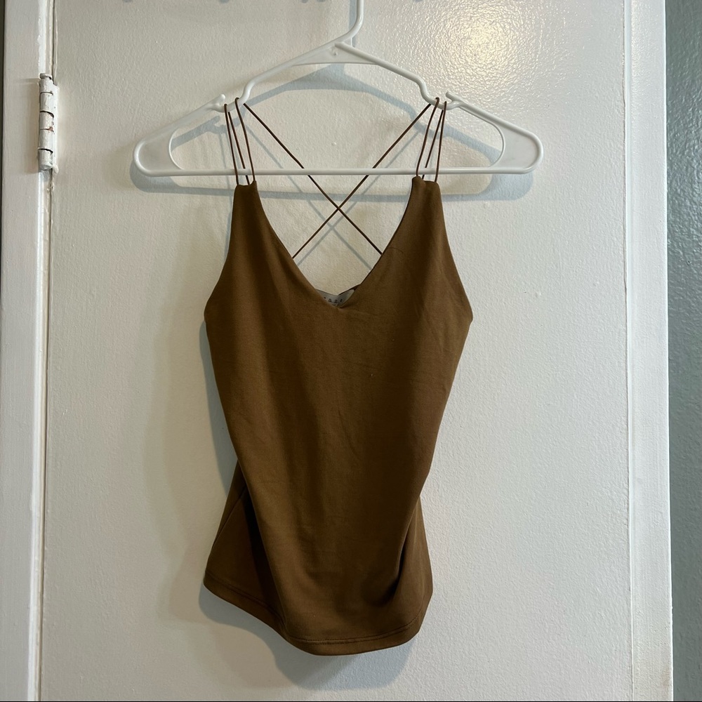 Gaze - Tan top with spagetti straps